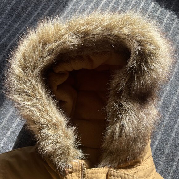 Gymboree Full-Zip Parka Jacket, Size 7-8 Fleece Lined hooded - Picture 3 of 6